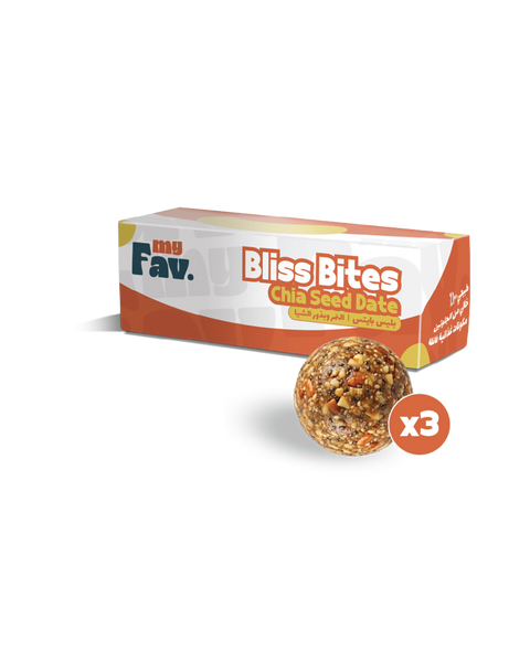 Chia Seed Date Bliss Bites (3 pieces)